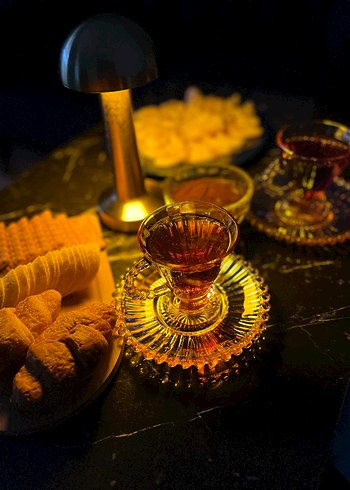 Gold Cam Çay Fincanı Seti - Görsel 6