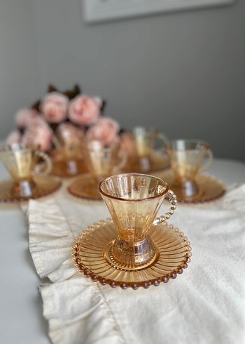 Gold Cam Çay Fincanı Seti - Görsel 5