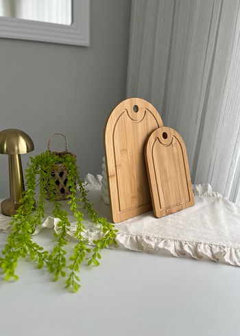 Bej Bambu Kesme Tahtaları Seti - Görsel 2