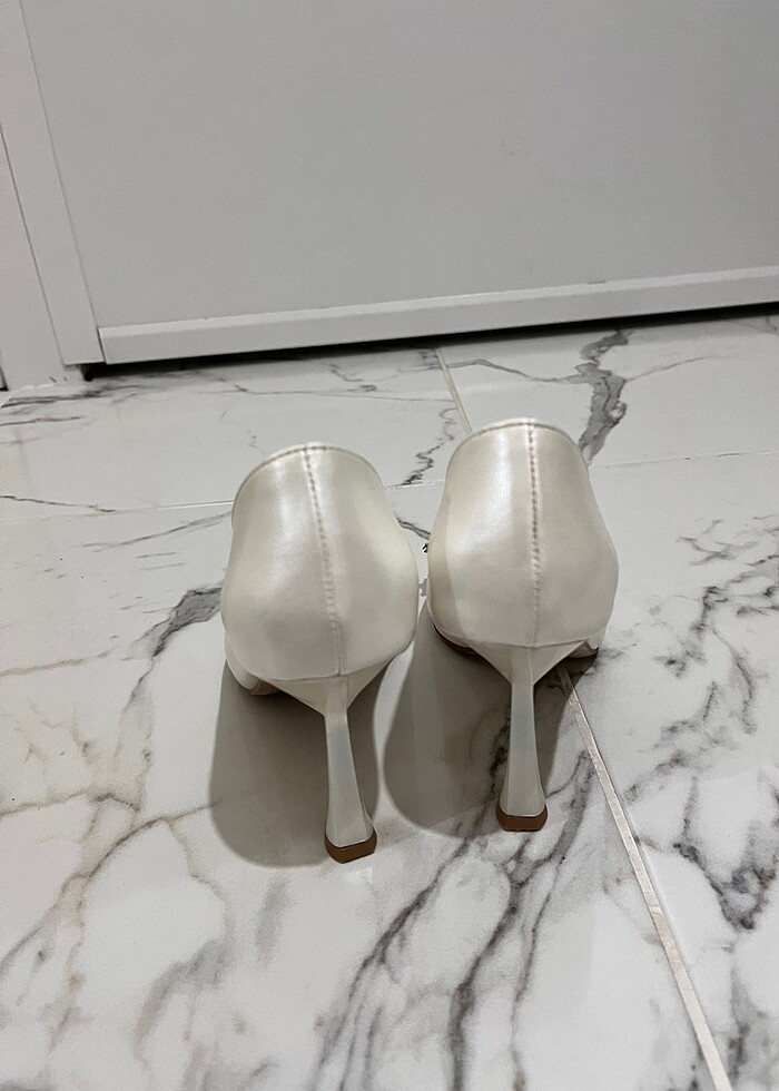 Taşlı gelinlik ayakkabısı - Görsel 4