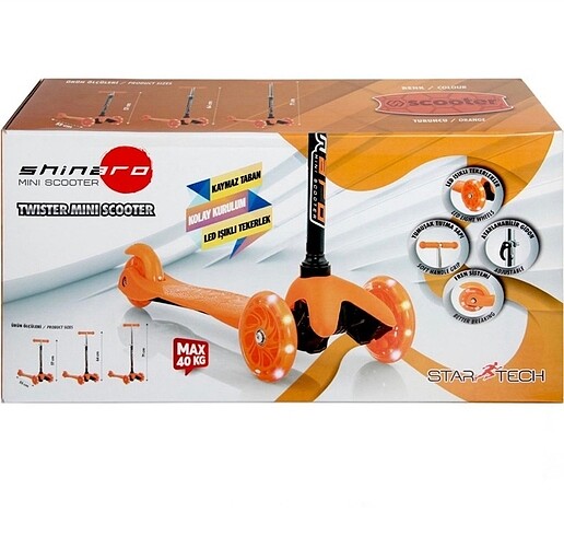 Shinaro Mini Twister Işıklı Scooter