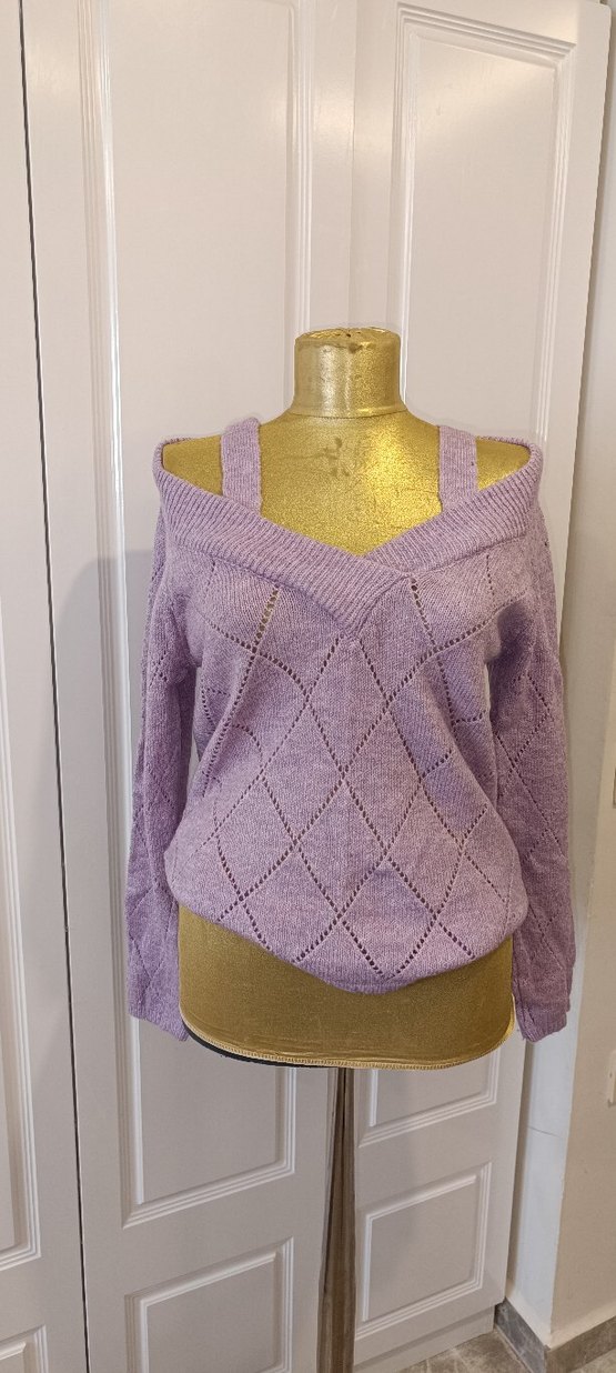 tarz omuz detaylı kazak - Görsel 2