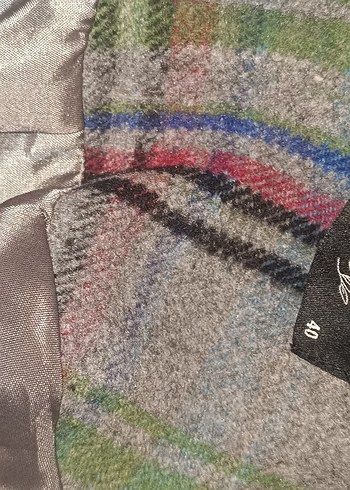 Gri Kuşaklı Yün Kadın Kaban - Görsel 3