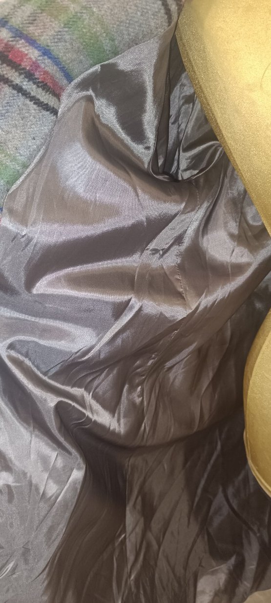 Gri Kuşaklı Yün Kadın Kaban - Görsel 4