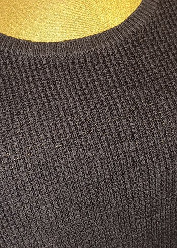 Siyah Örgü Gotik Kadın Kazak - Görsel 4