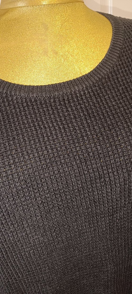 Siyah Örgü Gotik Kadın Kazak - Görsel 4