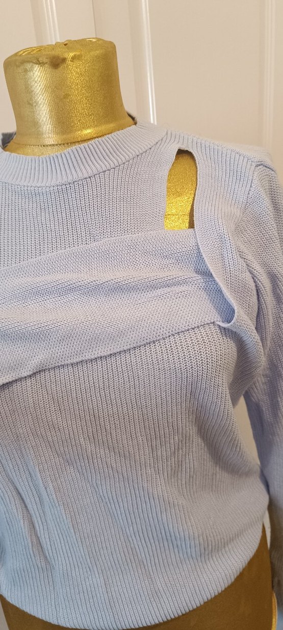 bebe mavi Triko Kadın Kazak - Görsel 4