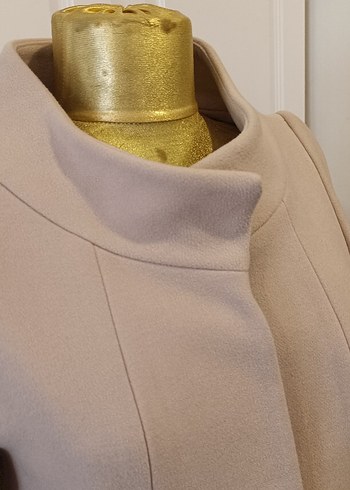 Bej Renkli Uzun Kaban - Görsel 2