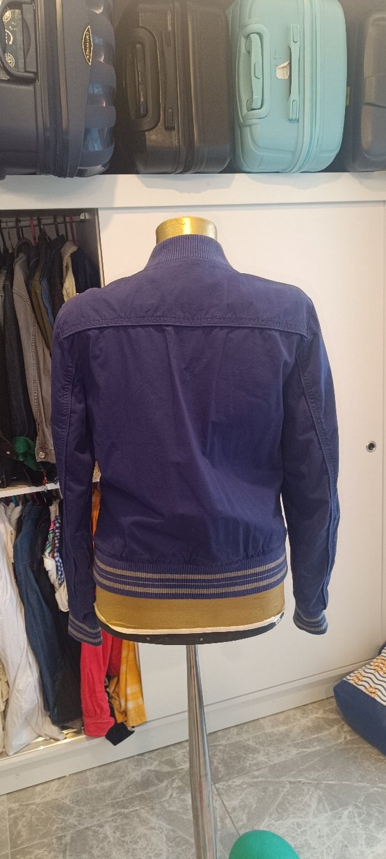 Kadın Lacivert Fermuarlı Denim Ceket - Görsel 2