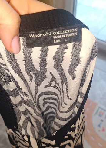 Zebra Desenli Kadın Uzun gömlek - Görsel 3