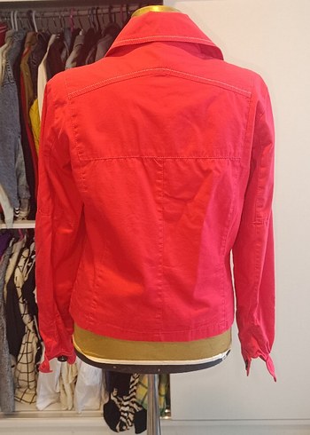 Renkli Fermuarlı Kadın Ceket - Görsel 5