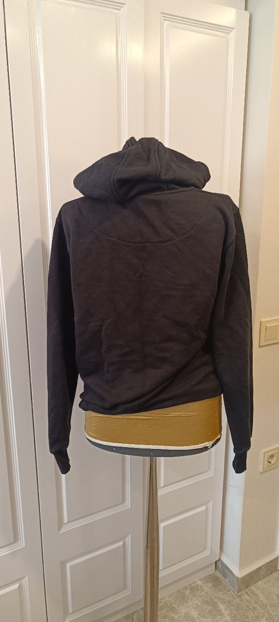 Champion Siyah Kapüşonlu Kadın Sweatshirt - Görsel 5