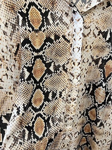 38 Beden kahverengi Renk Oversize Gömlek