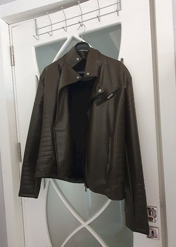 Kahverengi Biker Ceket