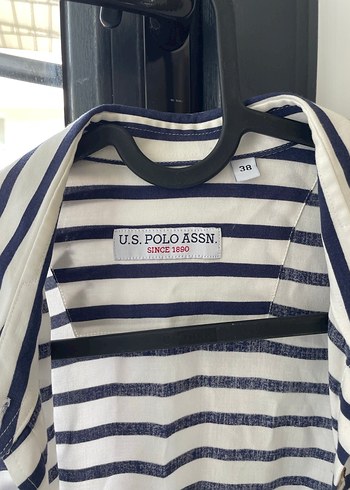 m Beden Us Polo Çizgili Uzun Kollu Gömlek