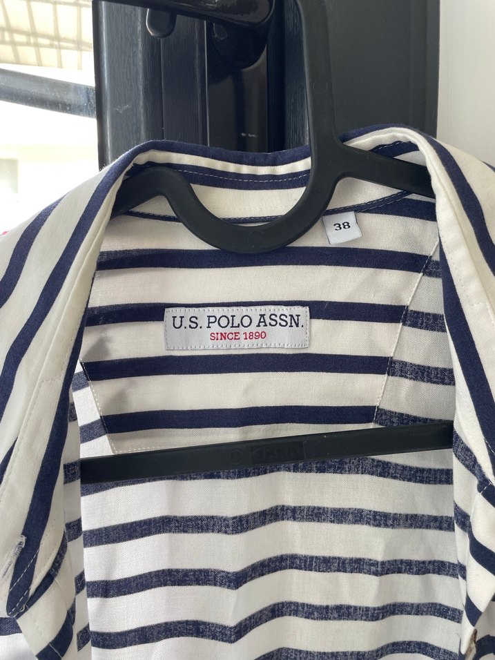 Us Polo Çizgili Uzun Kollu Gömlek - Görsel 2