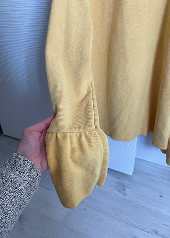 Sarı Kadın Renkli Uzun Kollu Sweatshirt - Görsel 2