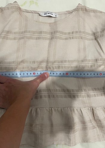 Bej Renkli Uzun Etek Bluz Takım - Görsel 6