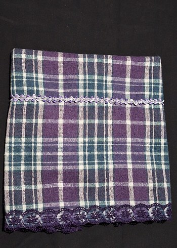 Mor Kareli Mutfak örtüsü - Görsel 3