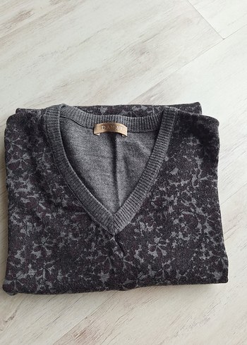 Gri V Yakalı Erkek Triko Kazak - Görsel 8