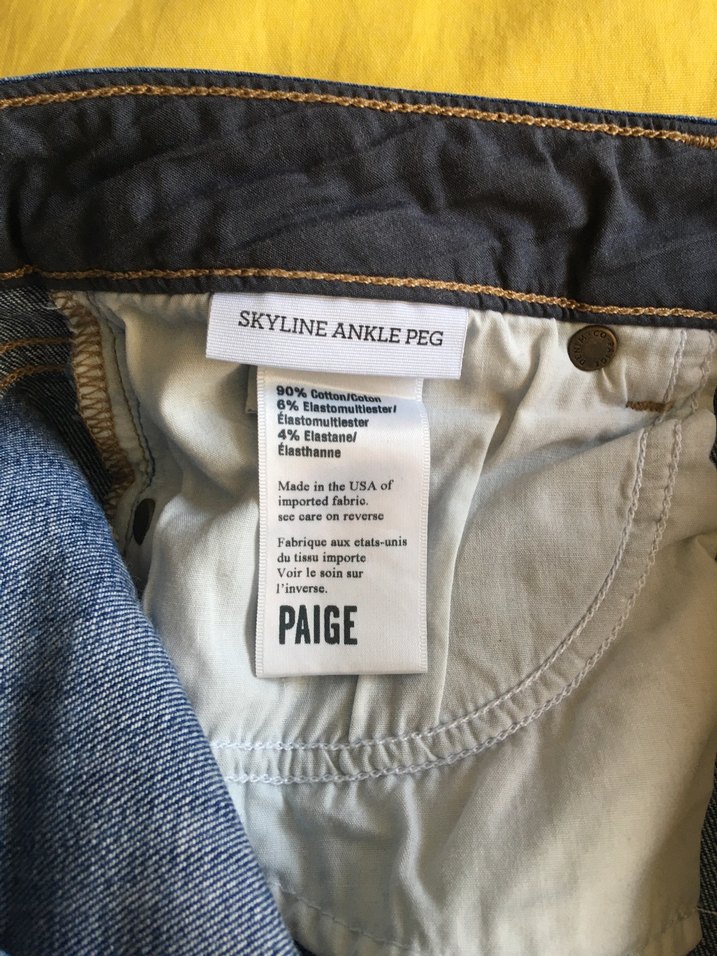 Paige Orijinal USA Denim Pantolon — görsel 7/10