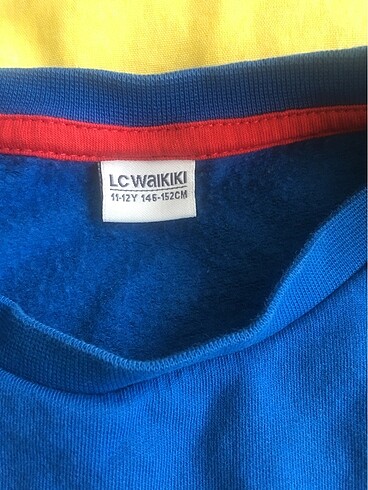 11-12 Yaş Beden mavi Renk Lcwaikiki Sevimli Geyik Sweatshirt