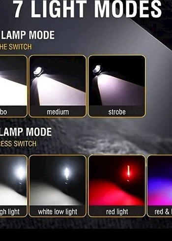 Polis lambası Çakarlı Şarjlı Süper 2000Lümen Fener(sıfır ürün) - Görsel 9