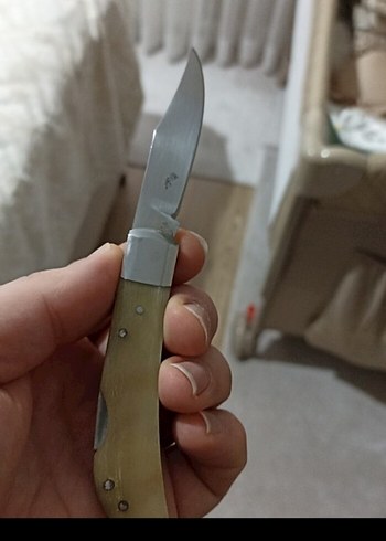 Bej Saplı Katlanabilir Cep Bıçağı(sıfır ürün) - Görsel 2