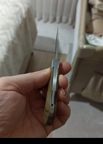 Bej Saplı Katlanabilir Cep Bıçağı(sıfır ürün) - Görsel 4