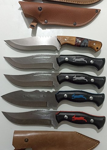 Kahverengi Saplı 5 Parça Av Bıçağı(Tekli Fiyat)(sıfır ürün) - Görsel 2