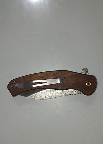 Kahverengi Saplı Katlanabilir D2 Çakı - Görsel 6