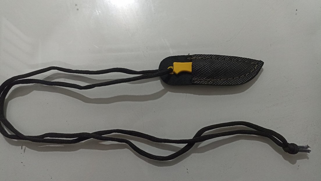 Sarı Saplı Bıcak ve Kılıf(boyun askı ipli) - Görsel 3