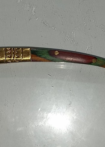 Çok Renkli Ahşap ve Metal Katlanır Kıl çakı - Görsel 2