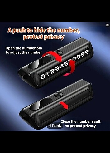 Arac İçin Cep Numarası Numaratörü(sıfır ürün) - Görsel 4