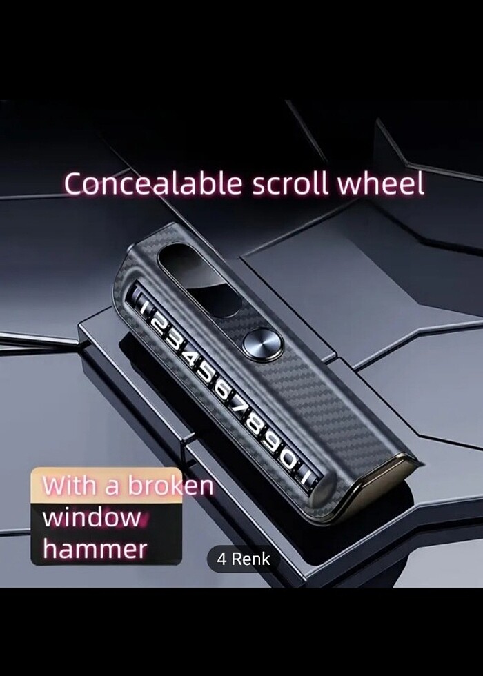 Arac İçin Cep Numarası Numaratörü(sıfır ürün) - Görsel 2