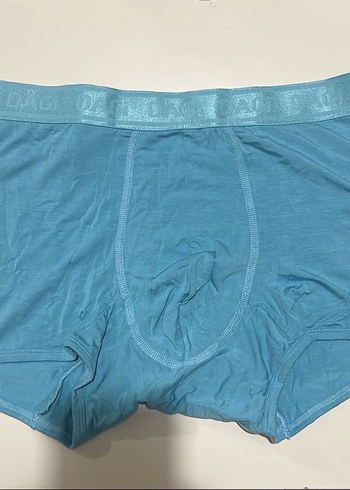 l/xl Beden Dagi Mavi Erkek Baskılı Boxer