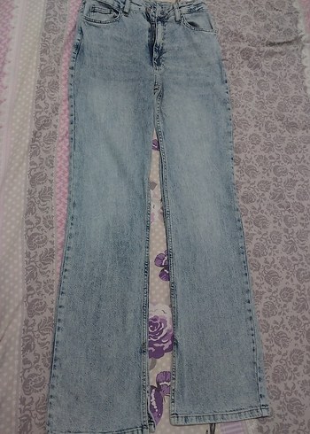 Paçası yırtmaçlı pantolon - Görsel 4