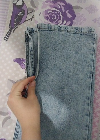 Paçası yırtmaçlı pantolon - Görsel 3