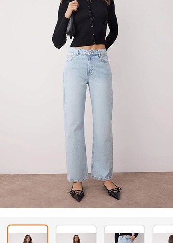 Mavi straight jean - Görsel 2