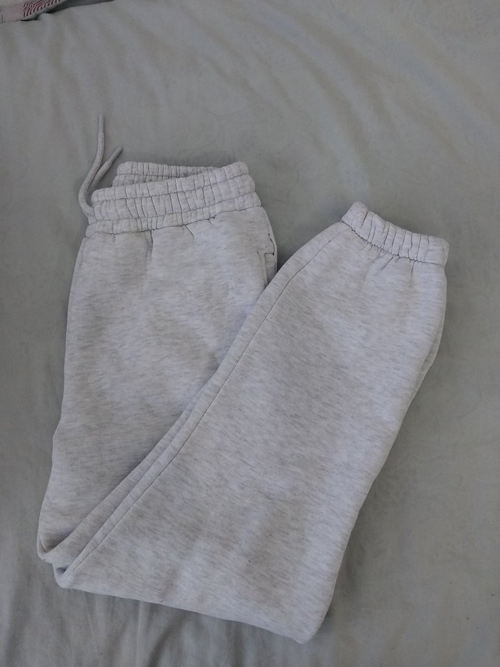 Gri Kadın Rahat Kesim Eşofman Altı - Görsel 2