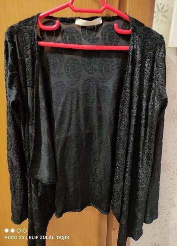 H&M Gül Desenli Triko Ceket