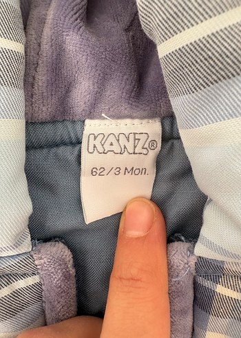 Gri Kareli Kapüşonlu Bebek Tulumu - Görsel 3