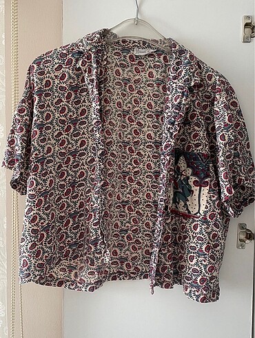 xl Beden hermes vintage desenli gömlek