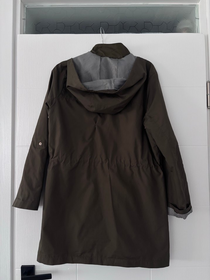 Yeşil Midi Kadın Kemerli Ceket - Görsel 4