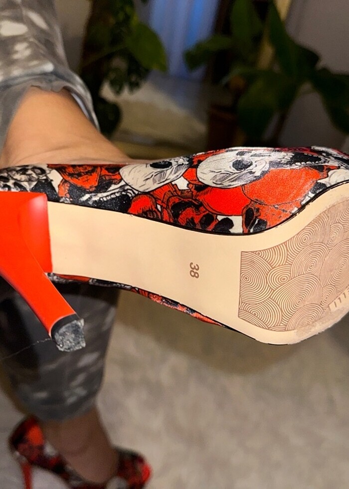 Platform topuklu ayakkabı - Görsel 3