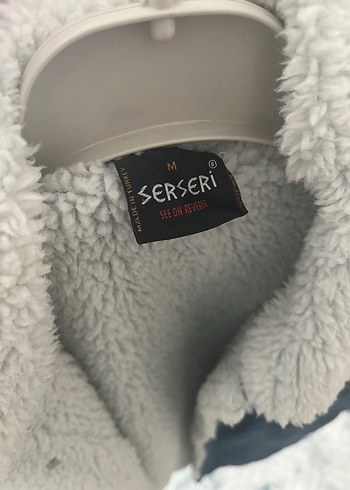 Erkek Mavi Sıcak Kürklü Denim Ceket - Görsel 6