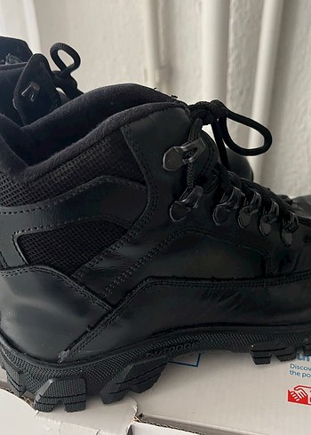 Siyah Bağcıklı Erkek Biker Botu - Görsel 2