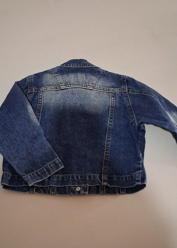 Diğer erkek Çocuk Mavi Düğmeli Denim Ceket