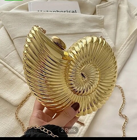 ZARA MODEL DENİZ KABUĞU ÇANTA