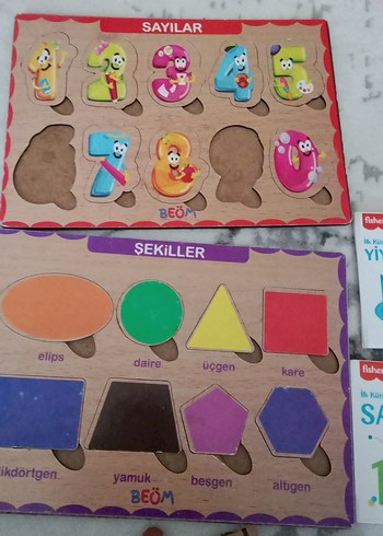 Fisher Price Çok Renkli Eğitici Ahşap Puzzle Seti